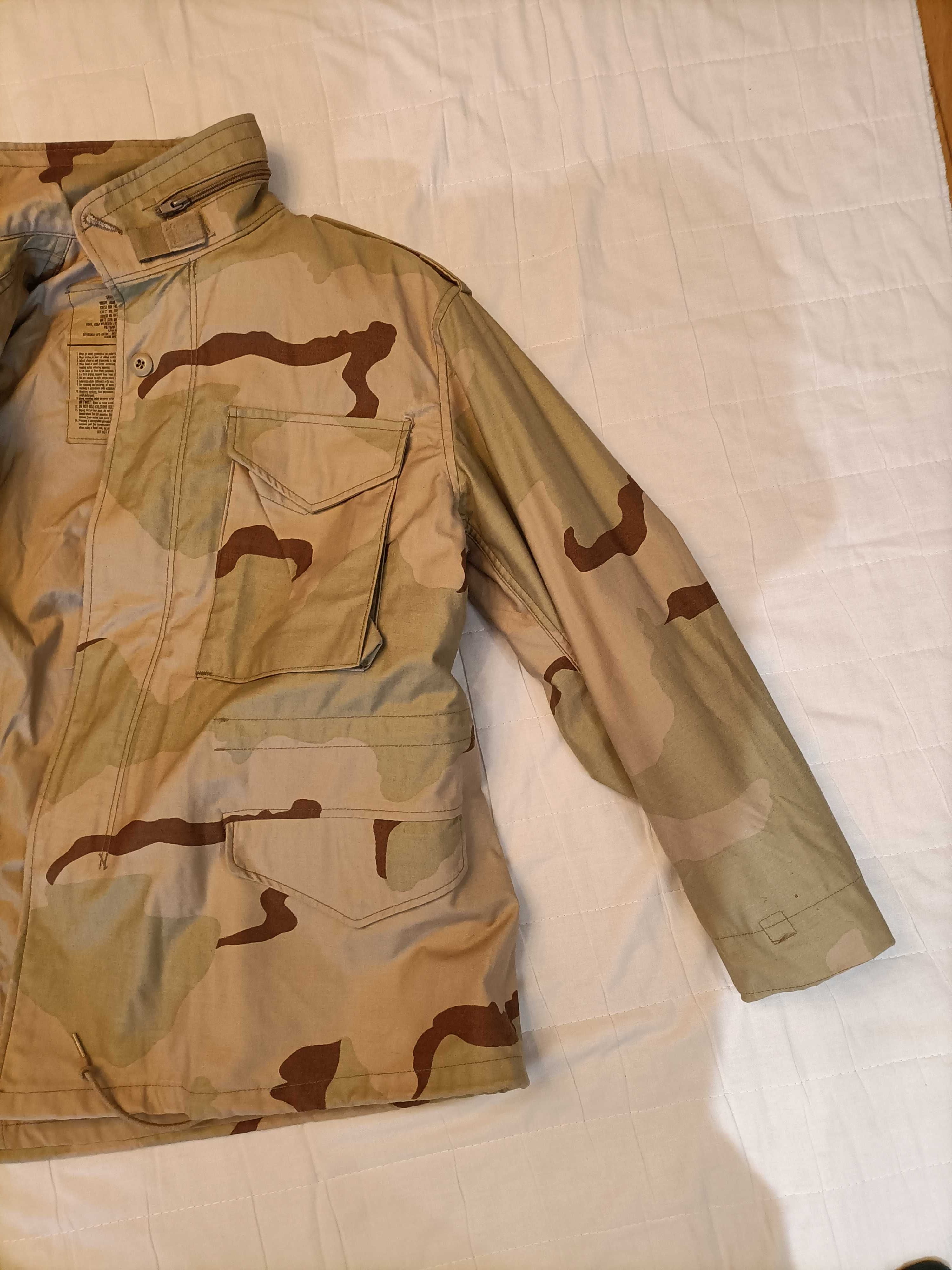 KURTKA WOJSKOWA kontrakt M65 DCU DESERT 3 COLOR S-S stan bdb plus