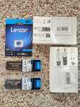 Karta pamięci Lexar 64GB + 2x SSD Crucial MX500 500GB + 2x obudowy m.2
