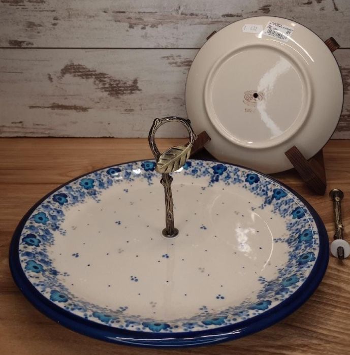 *Patera na ciasto ceramiczna 2 w 1 ceramika Z.C. Bolesławiec Z.C.B.