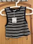 Crop top as riscas - Zara