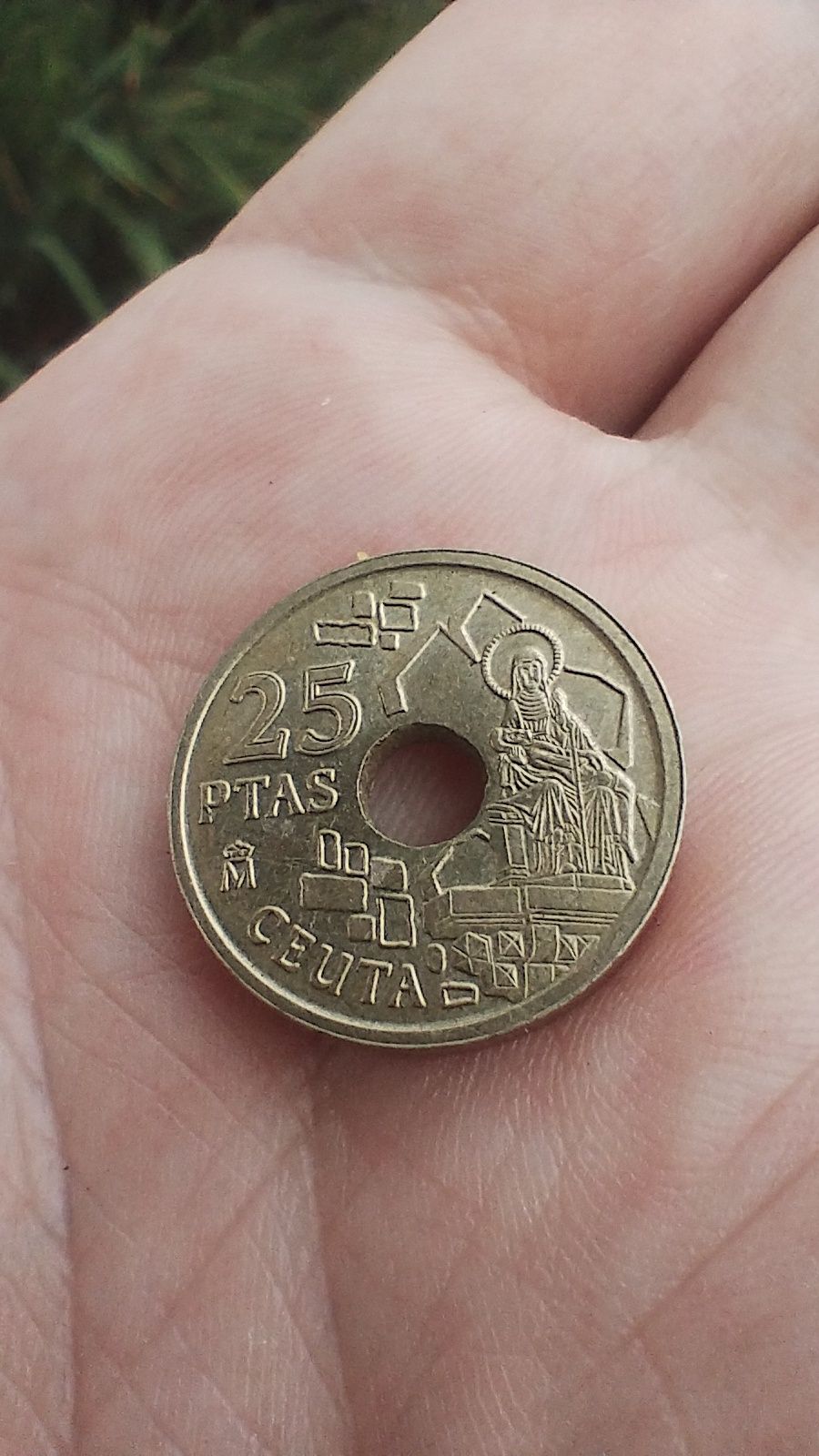 25 ptas, espana, 1998, moneta hiszpańska,