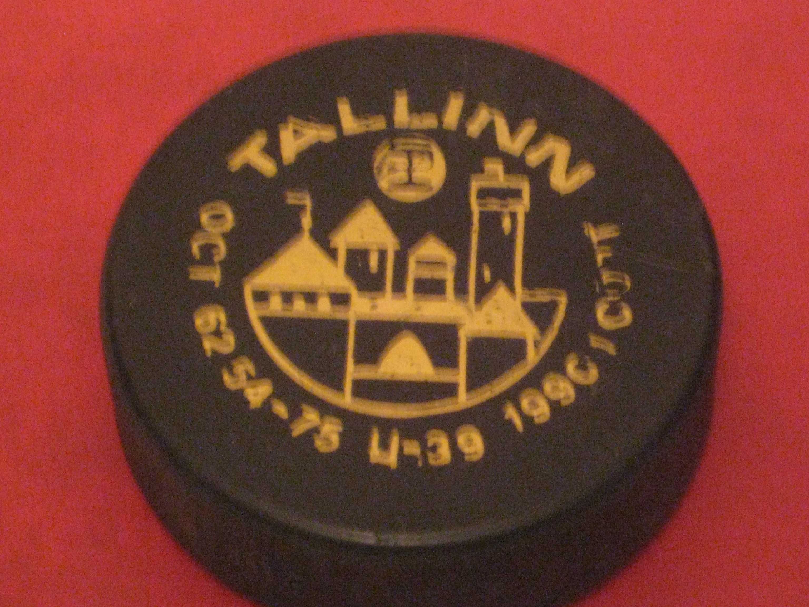 Шайба ссср хокейная TALLINN 1990 (1 сорт) Экспорт Новая