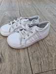 Białe, skórzane trampki adidas 26,5