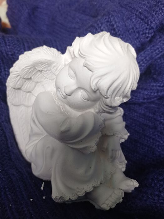 Figurki gipsowe anioł,stroiki, dekoracje