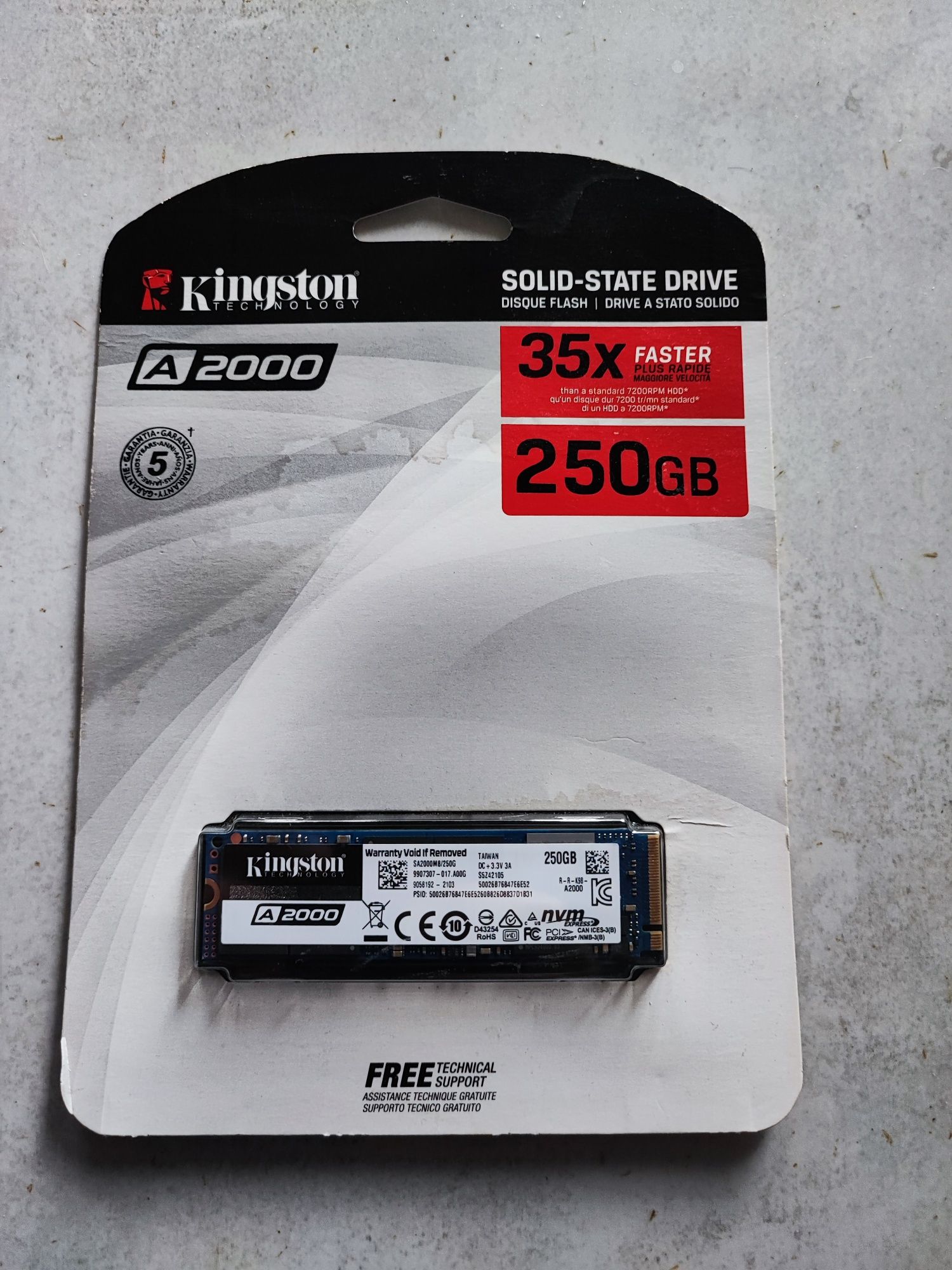 Dysk SSD Kingston 250GB