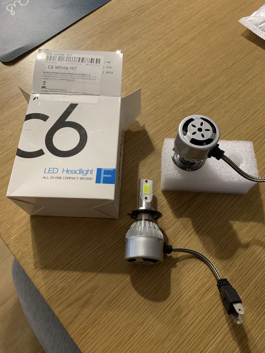 Żarówki led H7 12v/24v barwa biala