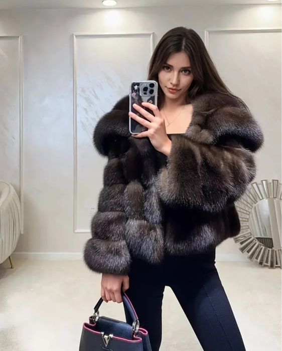 Шуба з преміального штучного хутра