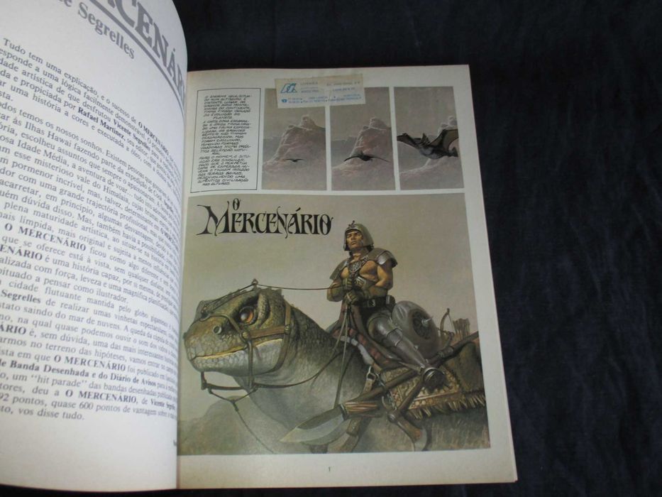 Livro BD Fogo Sagrado O Mercenário Meribérica