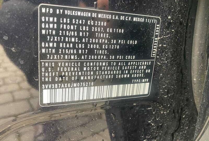 Volkswagen  Tiguan 2017 SE