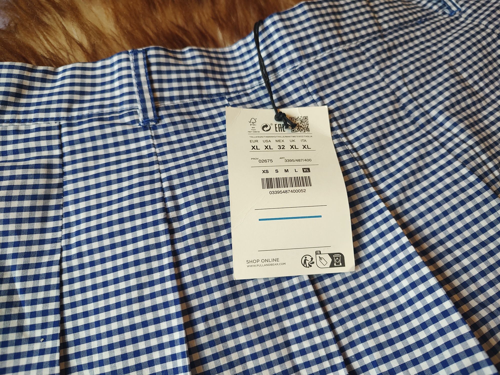 Nowa bawełniana spódniczka mini pull&bear r. XL