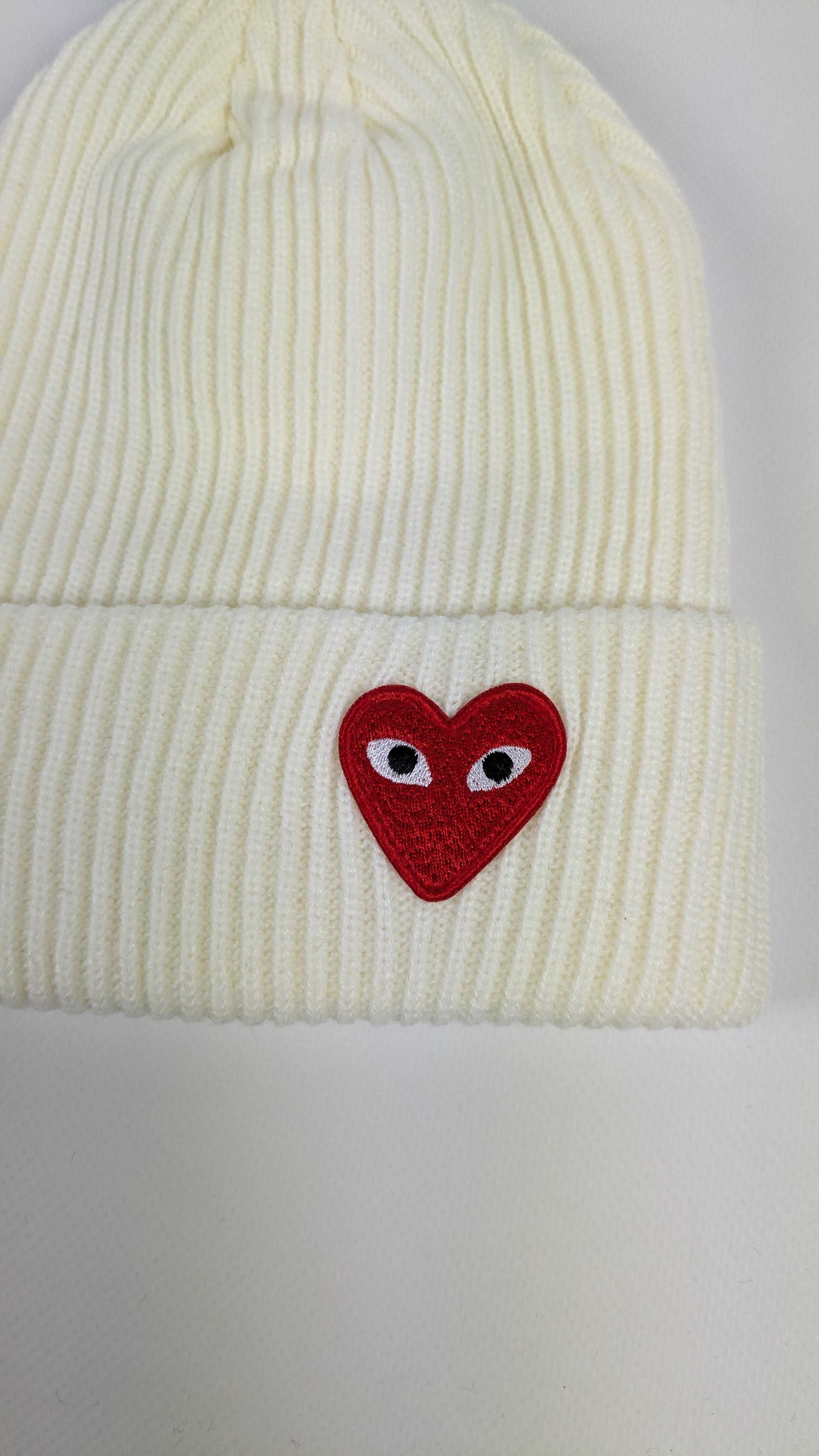 Шапка comme des garcons Play, шапка жіноча, чоловіча, шапка cdg, кдг