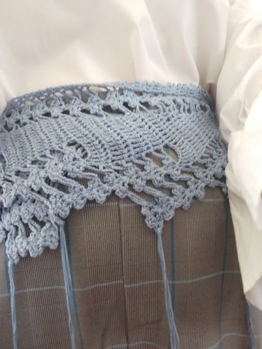 Пояс  накидка  в'язана гачком