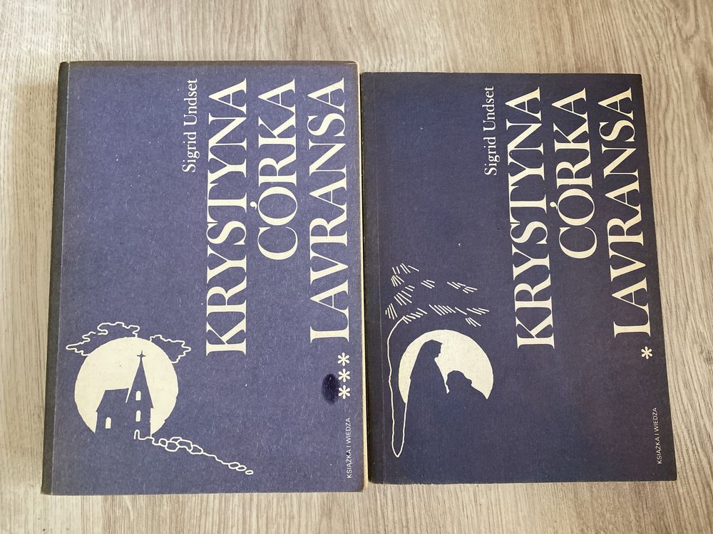 Książka Krystyna córka Lavransa 2 tomy Sigrid Undset