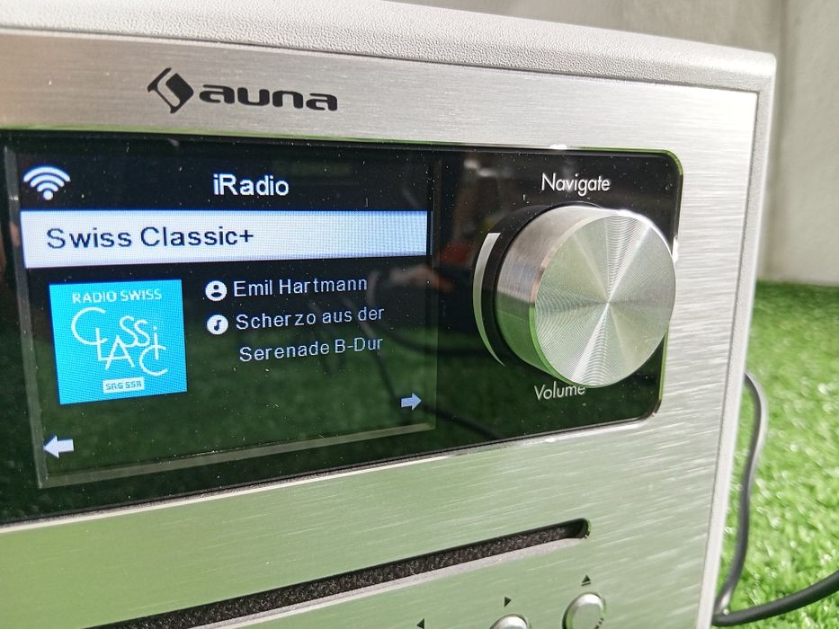 AUNA Silver Star CD Cube, radio internetowe , Bluetooth, wyświetlacz H