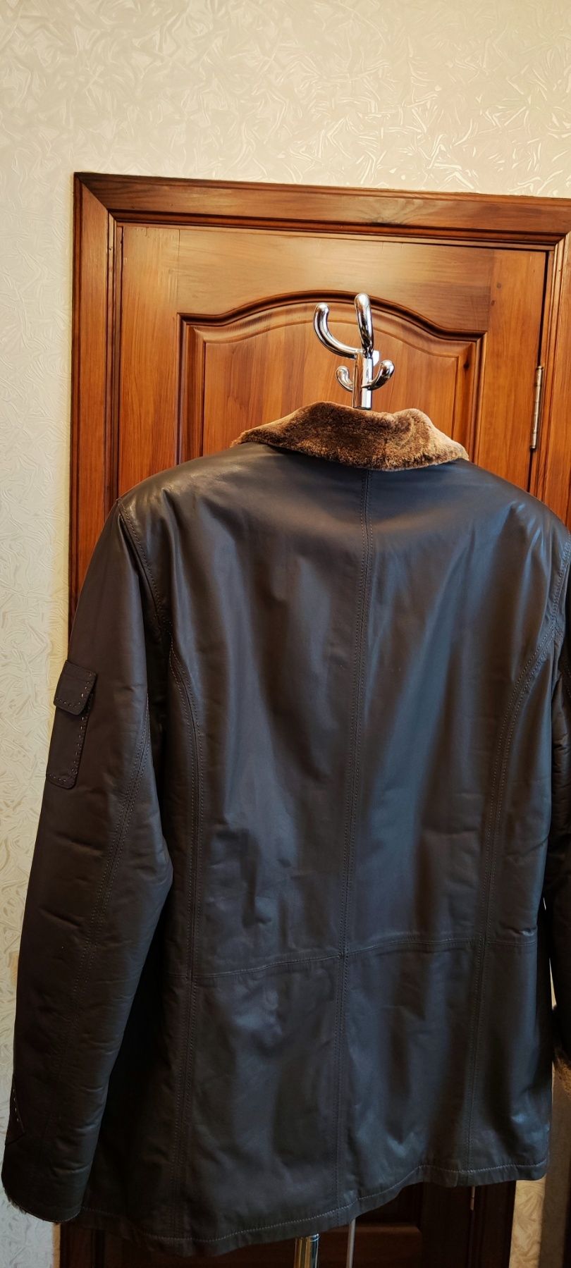 Куртка шкіряна чоловіча зимова  розмір 50 нова
