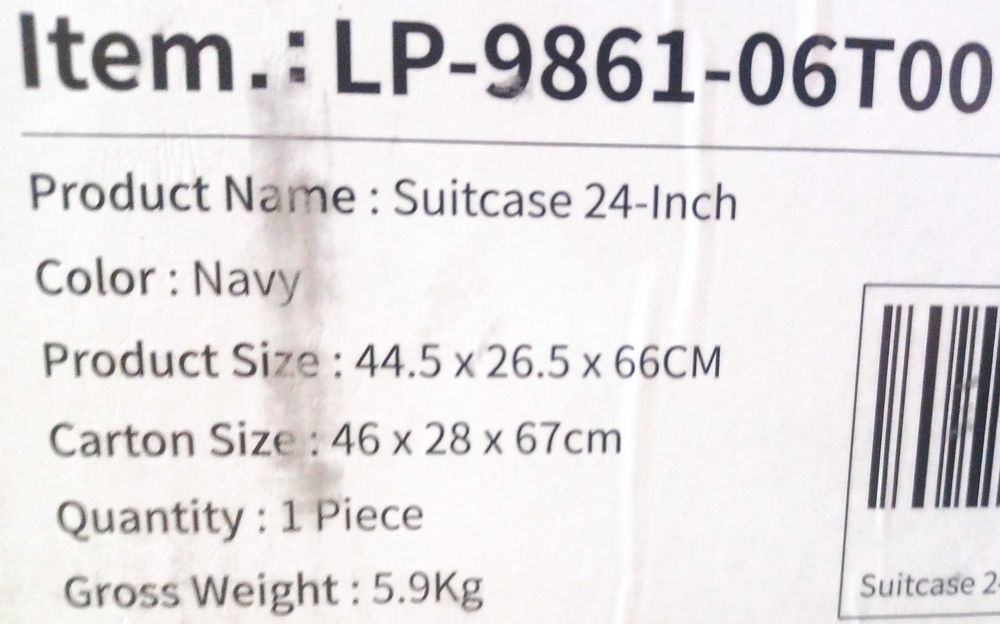 Level8 walizka z 4 podwójnymi obrotowymi kółkami i zamkiem TSA (13b)