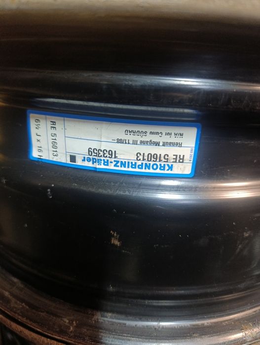 Диски R16 5x114.3 Renault Mégane 3