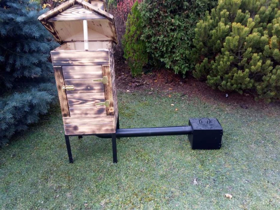 Wędzarnia drewniana opalana z jodły lub olchy