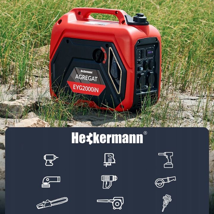 Agregat Prądotwórczy Generator Prądu Inwertorowy Na Benzynę Cichy 2kw