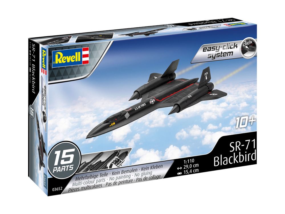 Model do składania SAMOLOT Revell 03652 EASY-CLICK SR-71 BLACKBIRD