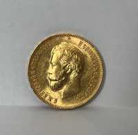 Moneta złota Rosja 10 rubli z 1911r. Super