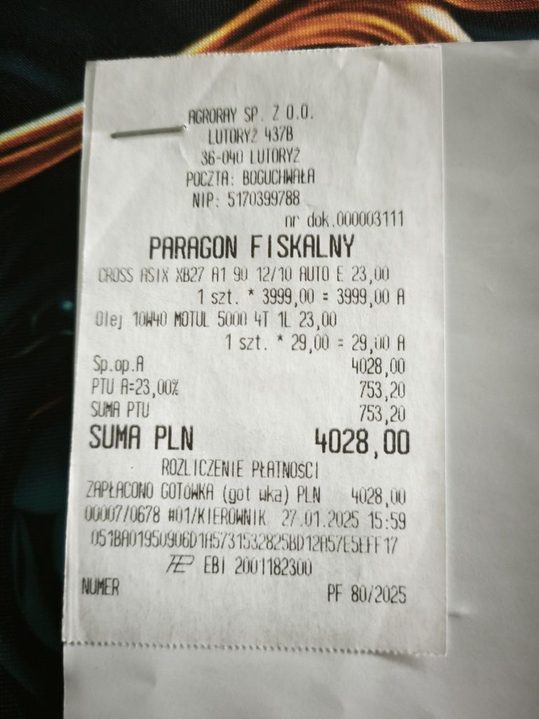 Cross Asix 90 nowy