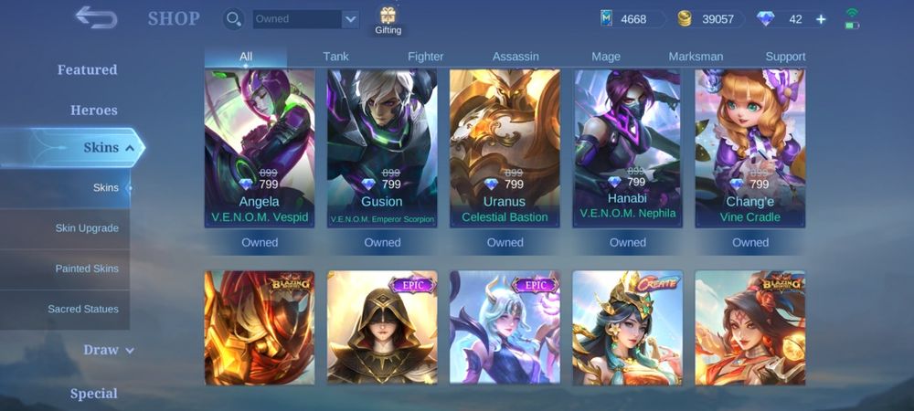 Аккаунт mobile legends