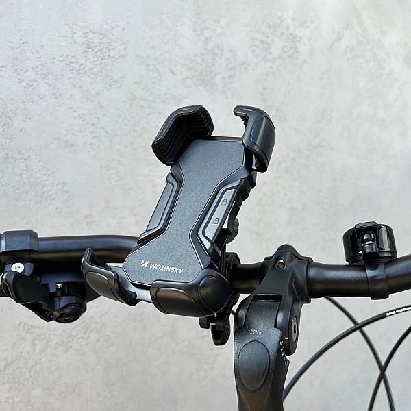 Mocny uchwyt na telefon na kierownicę roweru, motocykla, hulajnogi – c