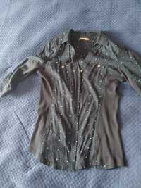 Granatowa koszula w kropki Orsay rozmiar 34,