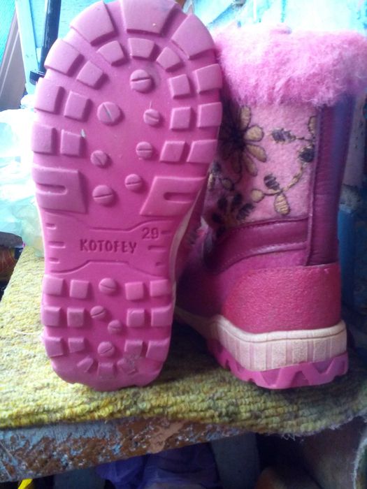 Тёплые валянки для девочки