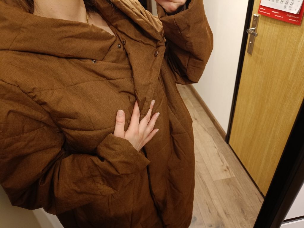 Kurtka pikowana 52 6XL brązowy