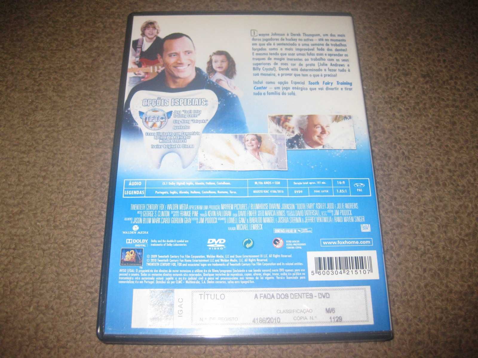 DVD "A Fada dos Dentes" com Dwayne Johnson/Raro!