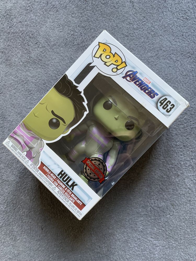 Funko POP Hulk 463 Avengers Endgame Marvel Special Edition