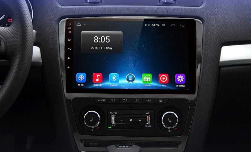 Rádio SKODA Octavia - Android 10 – 2 DIN GPS WIFI - Novo Garantia