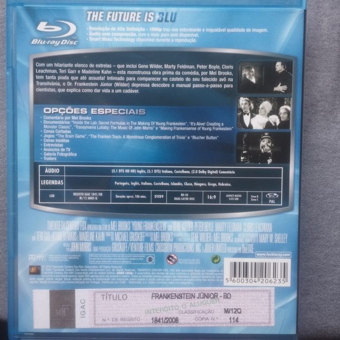 Frankenstein Junior blu-ray