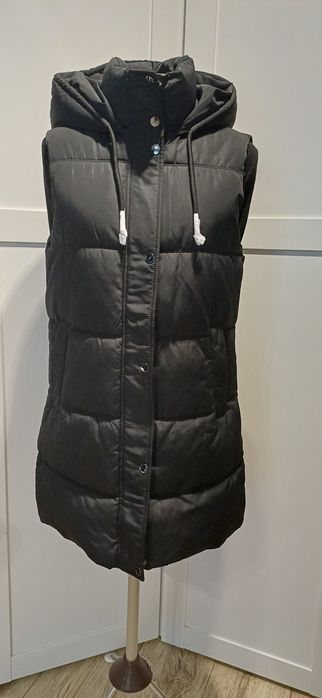 Kamizelka, bezrękawnik pikowany Reserved XS-S długi. NOWY z metką