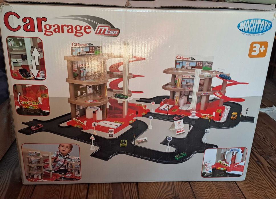 Zabawka garaż parking zjeżdżalnia z windą 5 poziomów car garage dzieci