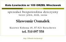 Sprzedaż bezpośrednia dziczyzny