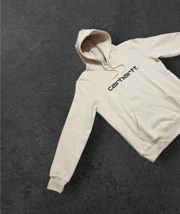 Sweat Carhartt Branca e Preta de Algodao Tamanho M