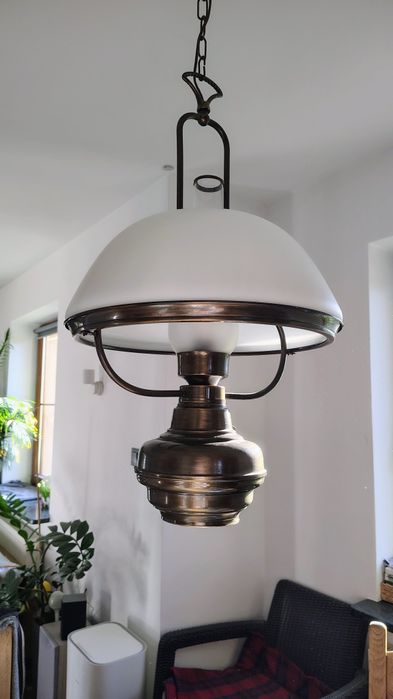 Lampa wisząca stołowa retro