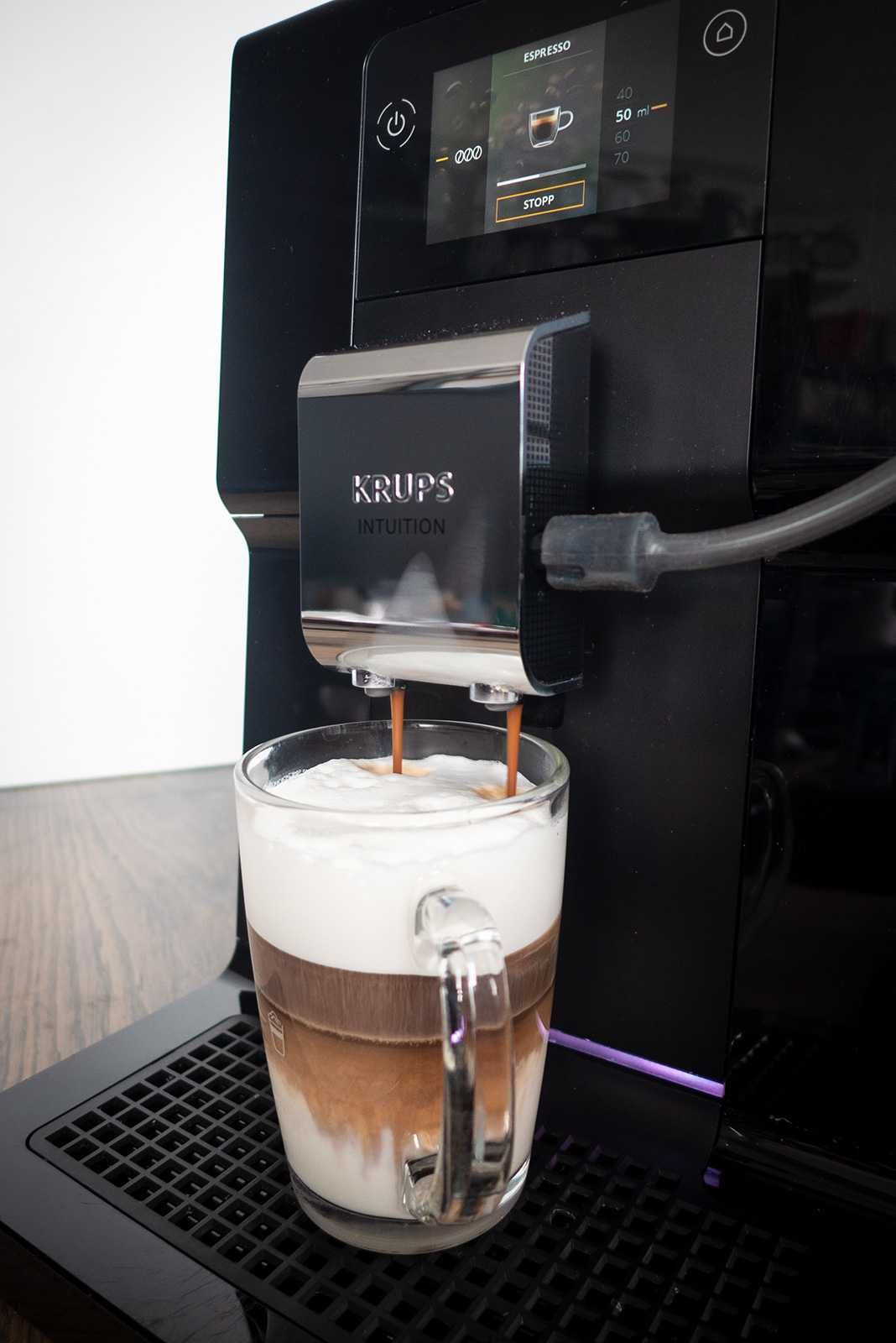 ekspres ciśnieniowy do kawy KRUPS EA8738 Intuition espresso cappuccino