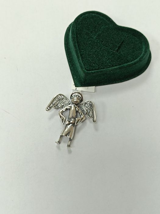 Srebrny wisiorek anioł, srebro 925 (152M)