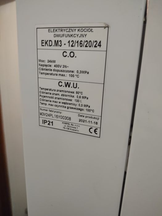Kocioł dwufunkcyjny kospel 24 kw