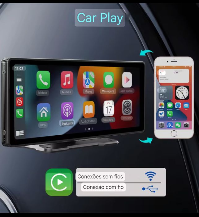 [NOVO] Radio Inteligente Universal [CARPLAY e ANDROID AUTO + GPS]