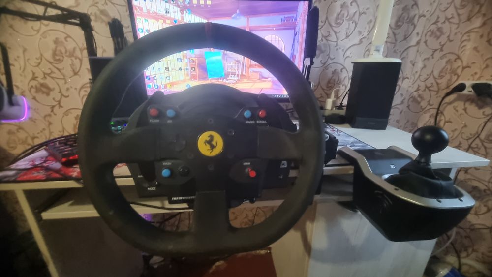 Игровой руль Thrustmaster T300 Alcantara Edition | Кпп и ручник