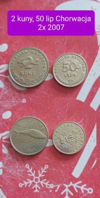Moneta 2 kuny, 50 lip Chorwacja 2007