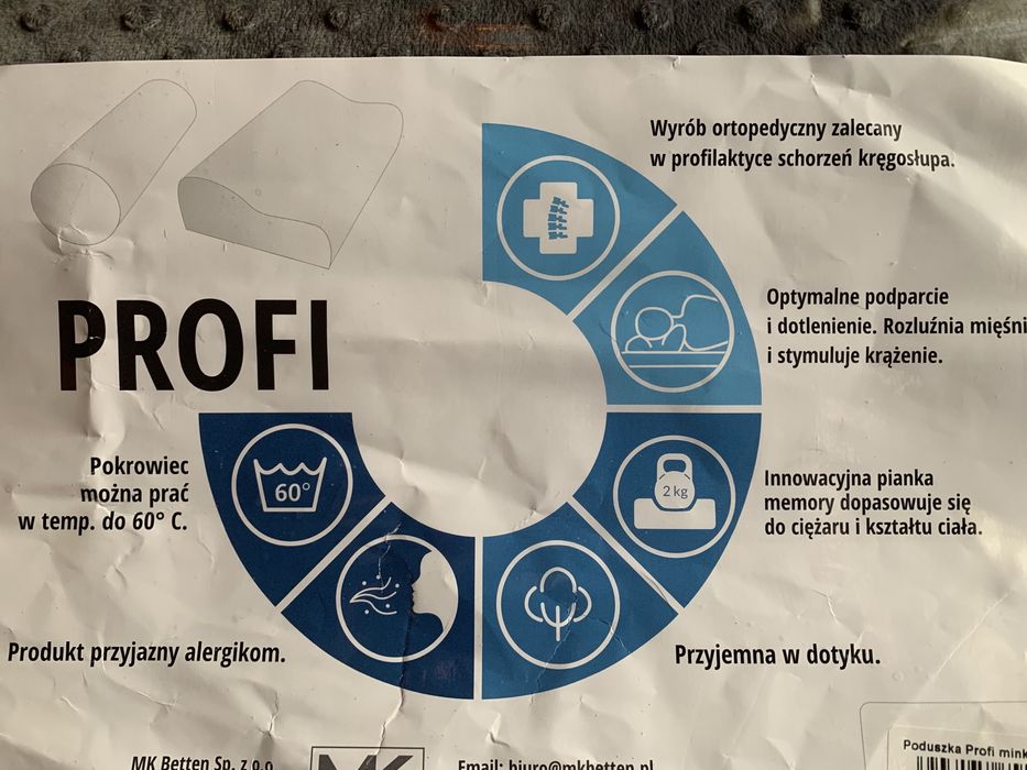 Poduszka średnia miękka profil