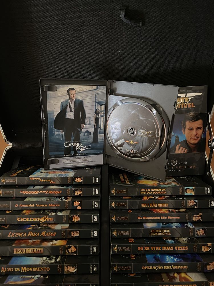 James Bond Edicao Limitada 40DVDs Attache Case