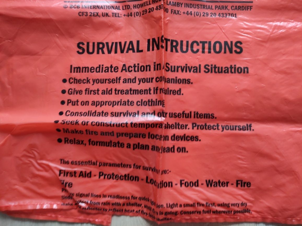 Worek ratunkowy survival first aid