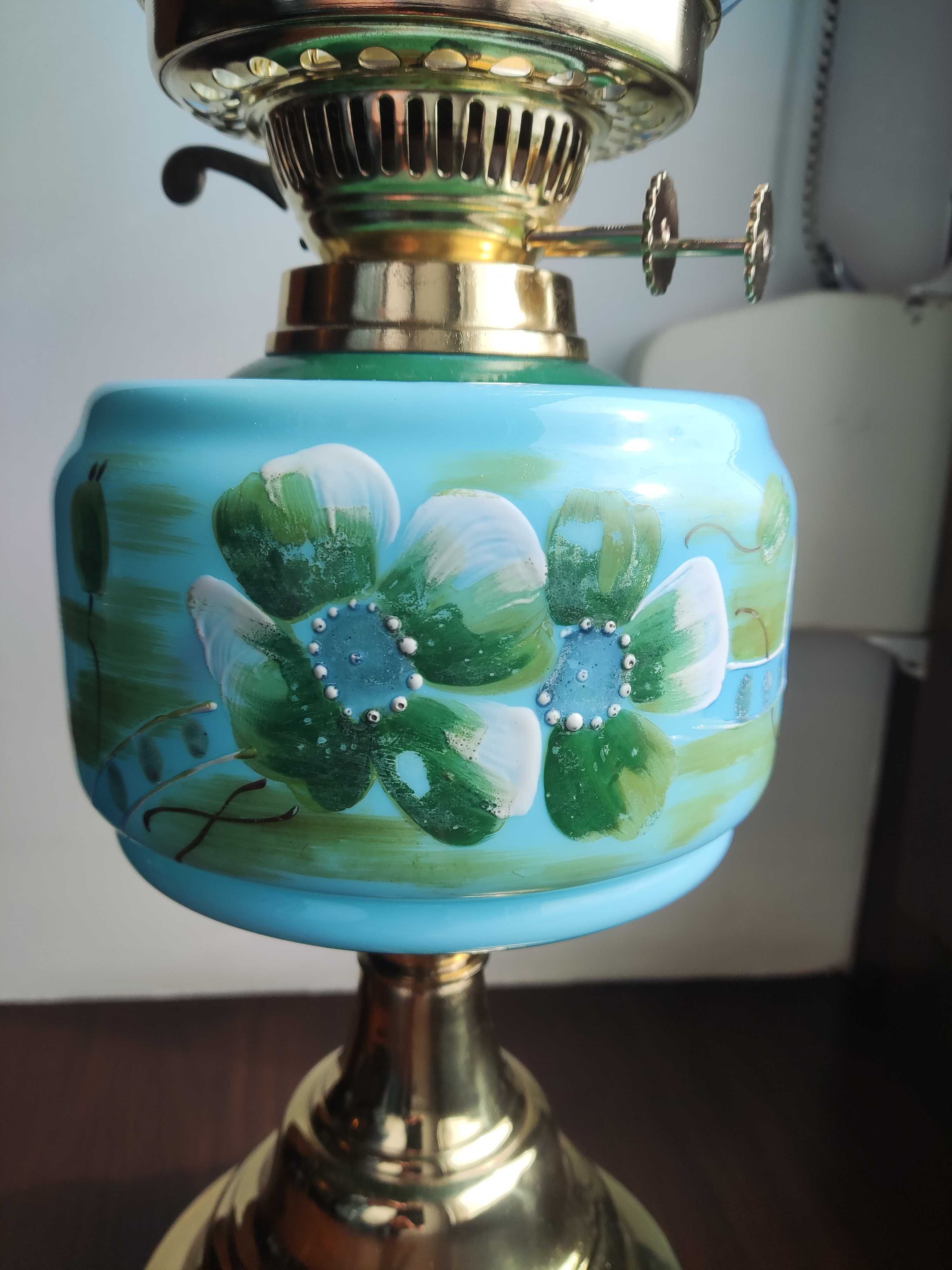 Angielska wiktoriańska lampa naftowa nr 882